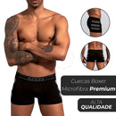 Kit 10 Cuecas Boxer Microfibra Adulto Premium