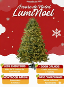 LumiNoel™- Árvore de Natal Premium com LEDs Embutidos.